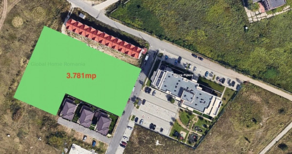 Teren 3781MP - Proiect - Tripla Deschidere - Toate Util. | P