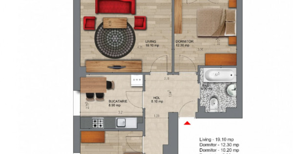 Apartament 3 Camere - Mutare Imediata - Parter - Metrou
