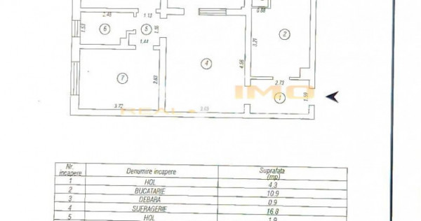 COMISION O - Faleza Nord, apartament 3 camere, Boxa, Garaj