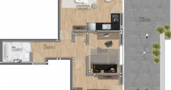 Apartament de tip penthouse in complex rezidential ! 89 175 Euro + TVA