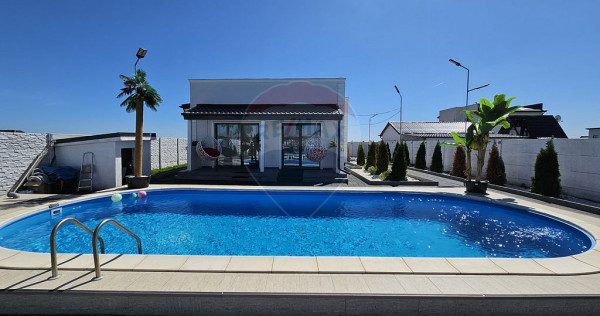 Vila cu piscina +terasa acoperita 100.mp si parcare amena...
