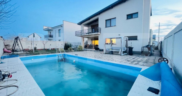 Casa cu piscina P+E, 5 camere, 570 mp teren, zona Ghercesti/