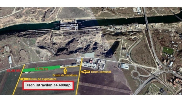 Ovidiu, teren intravilan 14.400 mp, pentru activitati industriale