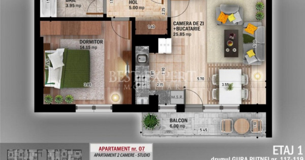 Ideal Investitie Apartament modern cu 2 Camere Theodor Palla