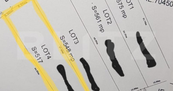 Teren intravilan 517 mp, zona Ampoita