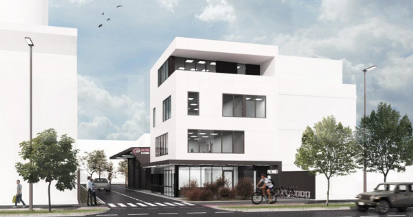 Teren 1070mp,cu AC pentru imobil de birouri si functiuni cv