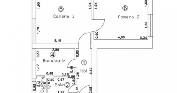 Apartament 2 camere de vânzare - zonă ultracentrală!