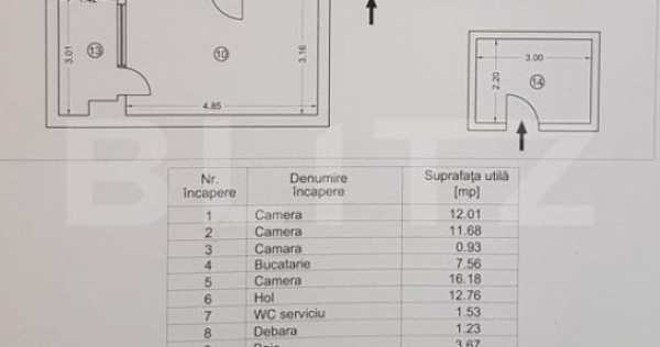 Apartament 4 camere, 82 mp ,3 balcoane inchise + boxa, zona