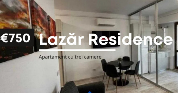 Se închiriază: Ap cu 3 camere - Lazăr Residence