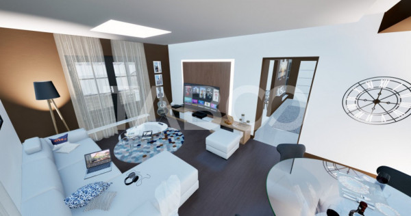 Penthouse spatios - la cheie - 91 mp utili - 2 bai si terasa