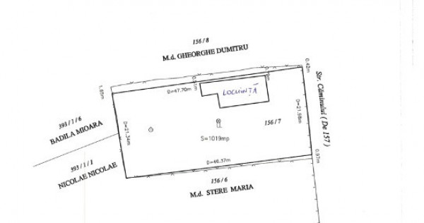 Casa In Corbeanca Tamasi, teren de 1019 mp, deschidere 22 metri