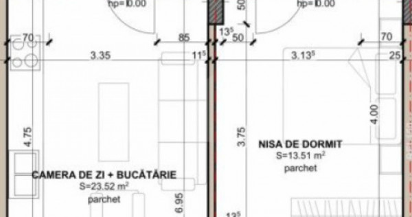 PROIECT NOU, apartament 2 camere finisat, 44 mp utili, zona