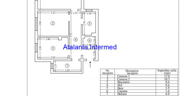 Apartament 2 camere decomandat