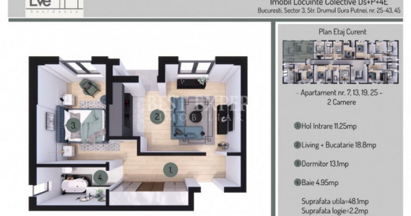 2 Camere Ideal Investitie -Acces Rapid STB