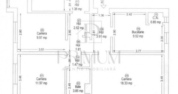 LIPOVEI - Etaj 1 - 4 Camere - LUX - Decomandat