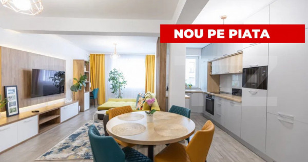 Apartament cu 3 camere, 79 mp, cu gradina in vila Coresi