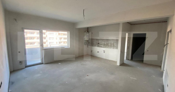 Ansamblu NOU! Apartament 48,8 mp, 2 camere, deco, balcon 5,6