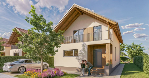 Case individuale &icirc;n S&acirc;npetru, cu teren 400 mp și toate...