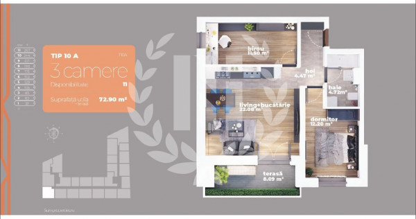 Apartament 3 camere | Metrou | Prețuri Promo