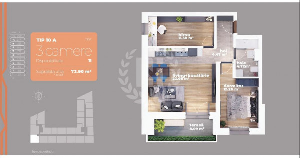 Apartament 3 camere | Metrou | Prețuri Promo