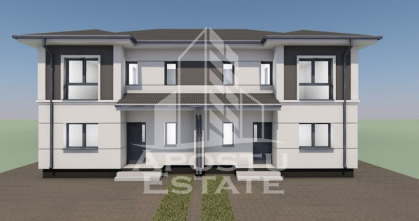 Duplex modern de vanzare, cu 5 camere, la asfalt in Mosni...