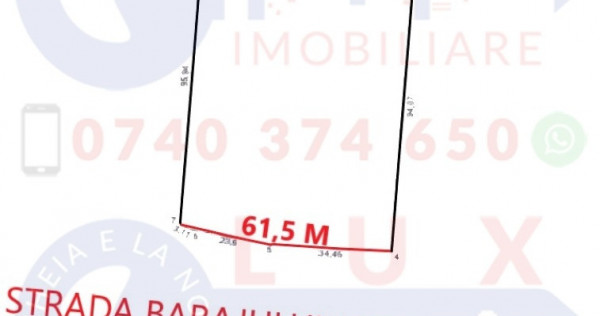 ID 7366 Teren cu deschidere la E87 - VARIANTA - Strada BARAJULUI