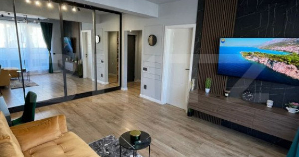 Apartament la cheie, lux, decomandat, 53 mp utili, terasa d