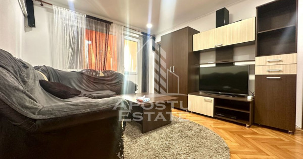 Apartament 3 camere, mobilat, centrala proprie, zona Giro...