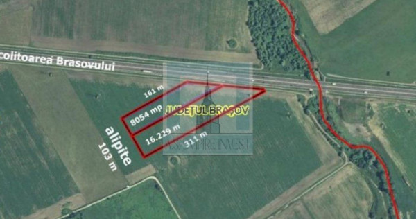 Teren intravilan 2,4 Ha - zona Tractorul (Rulmentul)