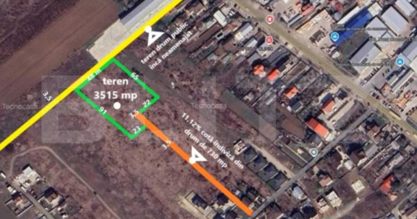 Teren intravilan, 3515 mp, zona Crevedia