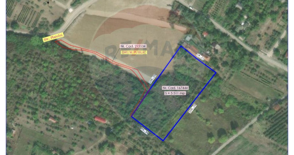 Teren de V&acirc;nzare, Intravilan, 5511 mp, &icirc;n Zona de Dealu...