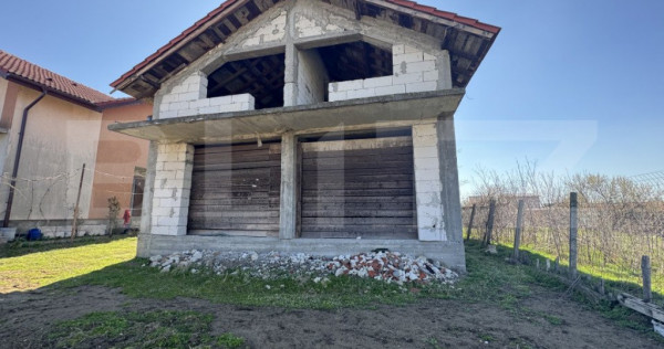 Casa la rosu P+M, Cernele (capatul lui 2), 420 mp teren, 149