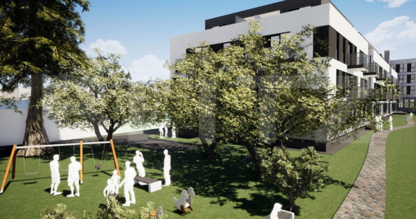 Apartament 3 camere, 2 bai, 77,26 mp, semifinisat, TVA inclu