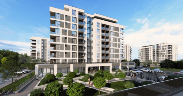 Apartament 2 camere, 53 mp, bloc nou, plata la dezvoltator