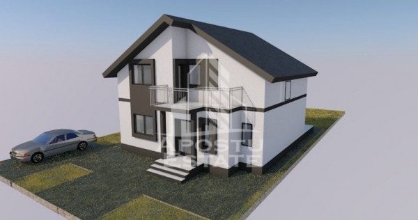 Casa individuala, 5 camere, 465mp teren, in Sanandrei