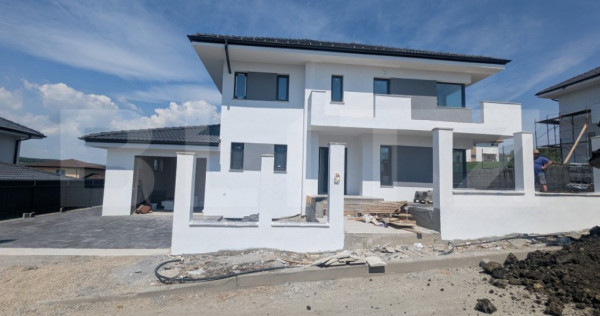 Casa individuala cu garaj, teren 500 mp, la intrare in chint