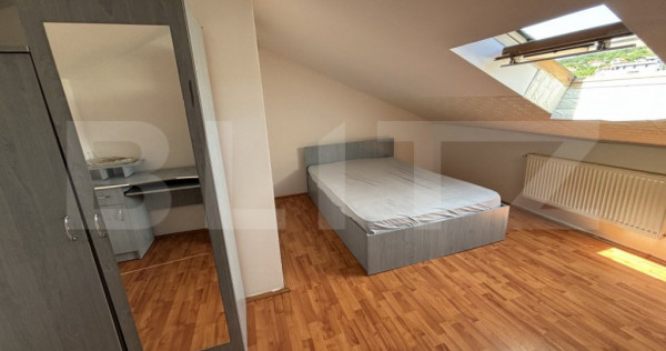 Garsoniera de vanzare, cu mansarda, 25 mp, zona Bradet
