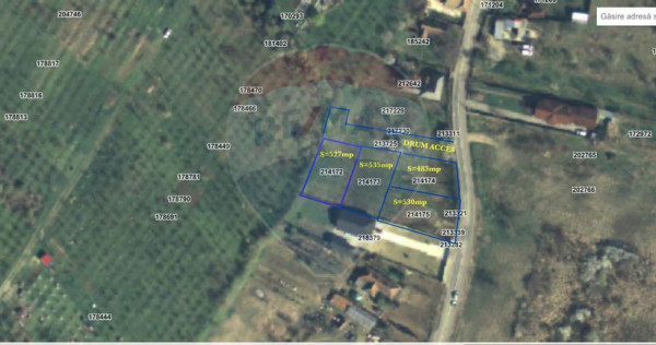 Teren 2.077mp compus din 4 parcele/intravilan/Str.Podgori...