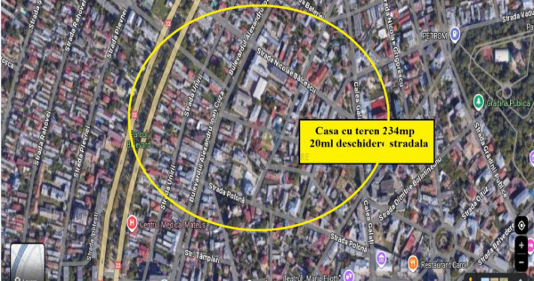 Lic. Balcescu-Casa batraneasca teren=234mp, 20m front strada