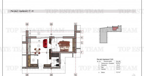 Apartament 2 camere bloc nou metrou 1 Decembrie 1918