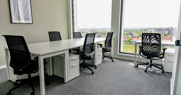 Spațiu de birou privat pentru 3 persoane în Regus Vox Technology Park