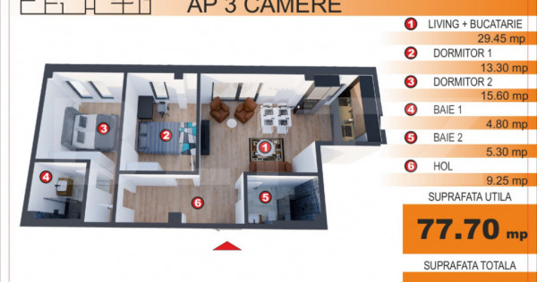 Comision 0%! Apartament 3 camere, EXCLUSIV in Blitz, zona Im