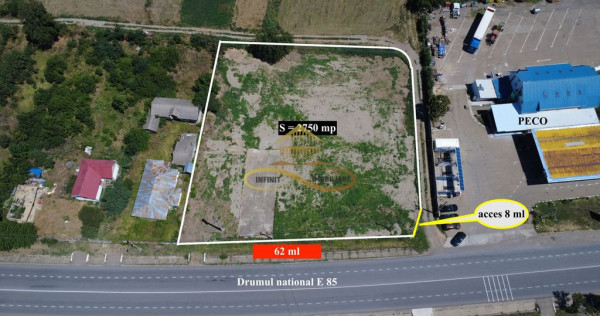 Teren la strada principala - E85 - DE INCHIRIAT - OFERTA!