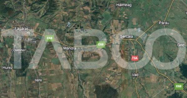 Teren intravilan 4332 mp cu utilitati front stradal 143m Sat