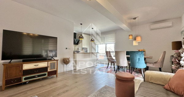 Penthouse cu 3 camere si 2 bai, complet mobilat si utilat...