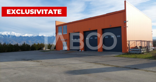 Service auto de inchiriat 300 mp hala acces din DN1 in Bradu