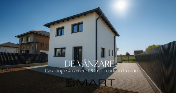 Casă individuală la stadiul de alb – Cristian, cartier n
