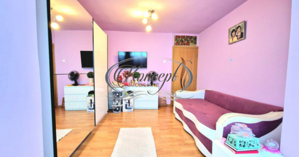 Apartament luminos si mobilat complet, cartier Intre Lacuri