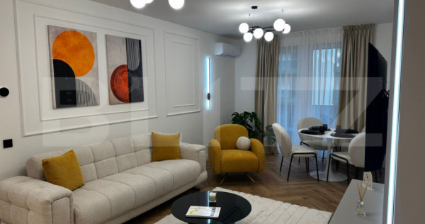 Apartament cu 2 camere, 58 mp, Mobilat Utilat LUX, Parcare,