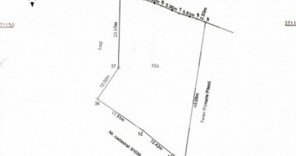 Teren de vânzare – Str. Izvorului, Pitești, zona Stadion